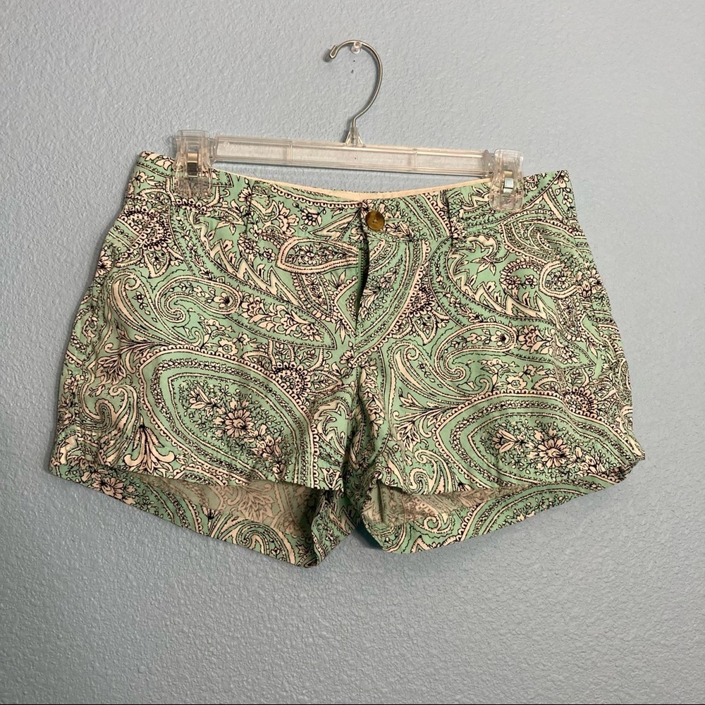 Old Navy Paisley Shorts - Teal - Size 2
